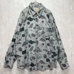 WOOLRICH ウールリッチ 総柄 長袖シャツ フィッシング USA製 90s
