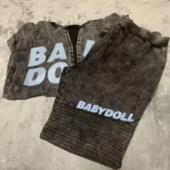 BABYDOLL フード付きパーカー グレー