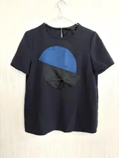 【美品】MARC BY MARC JACOBS 切替デザインカットソー ネイビーのサムネイル