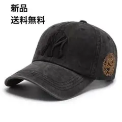 大トレンド✨新品ビンテージライクロゴベースボールキャップ LA帽子NYストリート