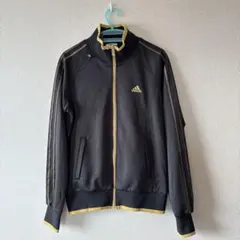 adidas Climalite トラックジャケット　ジャージ　ゴールド×黒