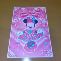 ディズニーランド　ミニーマウス クリスタルパレス　ポストカード　パルパルーザ☆