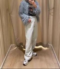 再々お値下げ中♡DISCOAT USコットンデニムストレート　M スカイブルー