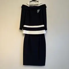 シュガー様専用　オフショルダー ネイビー ホワイト スーツ　40サイズ L