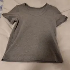 神戸レタス 半袖 Tシャツ グレー Uネックのサムネイル
