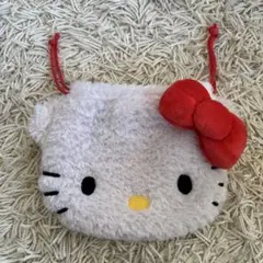 ハローキティ ポーチ 赤いリボン付き