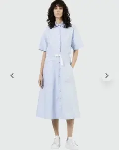 【新品未使用】モンクレール moncler シャツワンピース 半袖 コットン