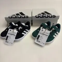 新品未使用　タグ付きadidas 13センチ　ベビーシューズ　双子　2点セット