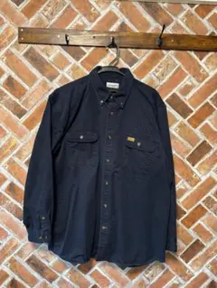 Carhartt コットン ネイビー シャツ
