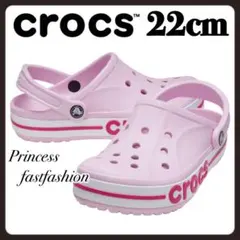 新品 クロックス バヤバンド サンダル レディース キッズ ピンク 22amのサムネイル