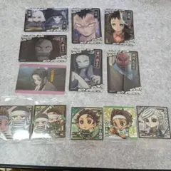 鬼滅の刃　カード　シール　12枚　セット