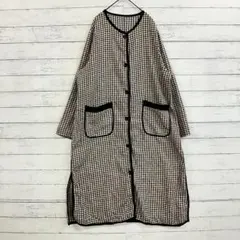 千鳥格子 ワンピース L 新品タグ付き 大人可愛い 秋冬 きれいめカジュアル