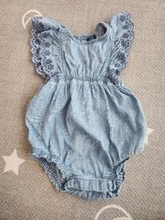 baby GAP デニム ロンパース 6-12ヶ月　70