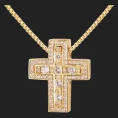 1点のみ‼️クロスネックレスゴールド シルバー製※DAMIANI ダミアーニ風