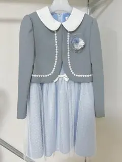 あ*ん様 【美品】 CHOPIN deux スーツセット 130cm グレー/ブ