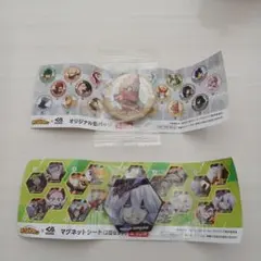 ヒロアカ　くら寿司　オリジナル缶バッジ　KOJIKODA　マグネットシート2個