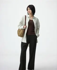 新品タグつき⭐️GU タックワイドパンツ 3XL ブラック