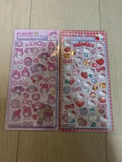ボンボンドロップシール　マイメロディ キティ