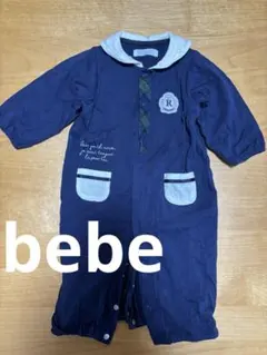 ロンパース　男の子用　春秋服　bebe ネイビー 60センチ
