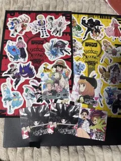 週刊少年ジャンプ＆ポケモン　コラボステッカー 夏コミツインステッカーセット