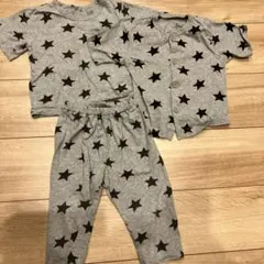 しまむら　星　半袖　パジャマ　3点セット　90cm