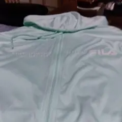 FILA レディース ラッシュガード パーカー ライトグリーン