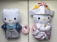 ダニエル　キティ結婚式　和装　ぬいぐるみ　ハローキティー