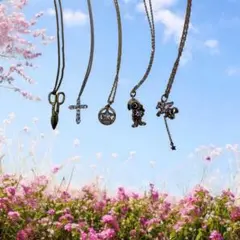 【ラブリー アクセ】まとめ シルバー ネックレス スヌーピー Star 【希少】