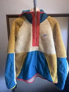 Nike ボアジャケット ハーフジップ フード付き M マルチカラー