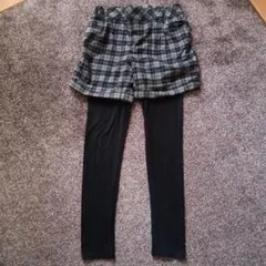 SOO6inie 未使用 チェック ショートパンツ・レギンスセット サイズ11