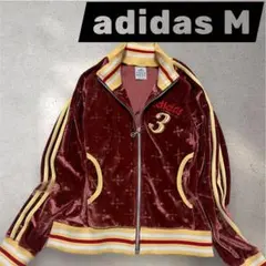 希少‼️adidas M /ベルベット /ジップアップブルゾン y2k