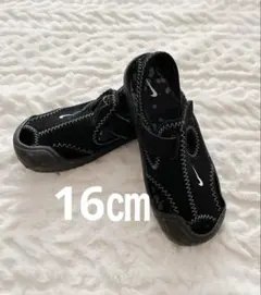 16cm NIKE ナイキ アクアソック サンダル 黒　ベルクロ