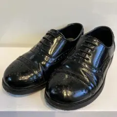 COMME CA ISM ブラック オックスフォードシューズ 17.0