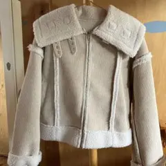 グレイル　GRL ムートンコート　ジャケット　アイボリー