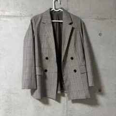 GU チェック柄 ジャケット