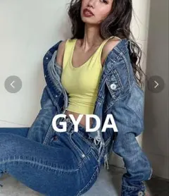 GYDA リヨセルショートHEMダメージデニムGジャン