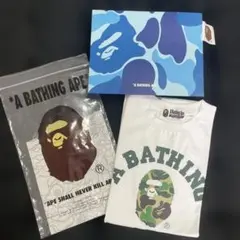 新品 APE カレッジロゴ Tシャツ BAPE 迷彩 キッズ 160 エイプ Sのサムネイル