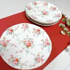 KENZO PARIS 20cm ケンゾー 花柄 プレート ケーキ皿 金彩のサムネイル