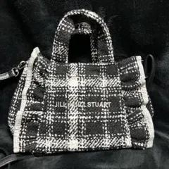 JILL by JILL STUART ツイードフリルバッグ BLACK