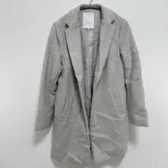 MERCURYDUO グレー チェスターコート マーキュリーデュオ シャギー