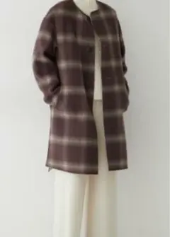 ヒューマンウーマン　ウールリバーコート