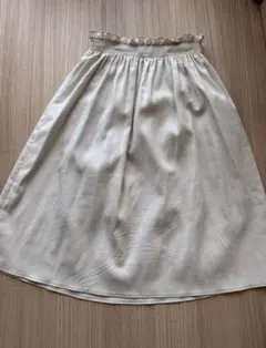 【値下げ】ナチュラルビューティー　アイボリー フレアスカート サイズ38