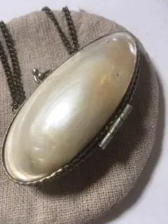 1890's フランスアンティーク　ビンテージ　白蝶貝　マザーオブパール小物入れ