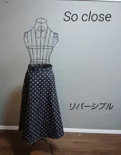 ⭐SALE So close リバーシブル 水玉フレアスカートのサムネイル
