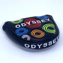 新品★オデッセイカラフルドット黒　マレットパターカバー　☆