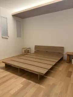 【로우야】원목 로우베드 더블사이즈