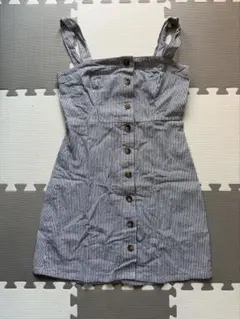 Hollister ストライプ柄 キャミワンピース フロントボタン