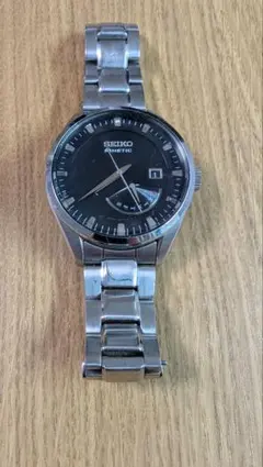 SEIKO Kinetic ブラックダイヤル 時計