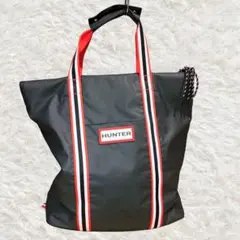 【極美品】 HUNTER 2WAY トートリュック ラバライズド 黒 A4対応のサムネイル