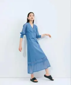 ADAM ET ROPE ブルーワンピース